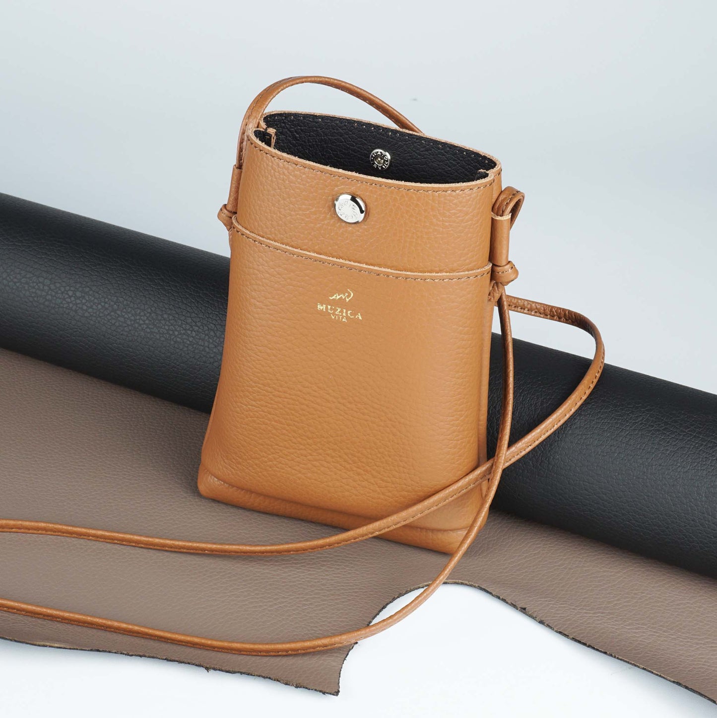 Products made with Italian double face leather Torello Double