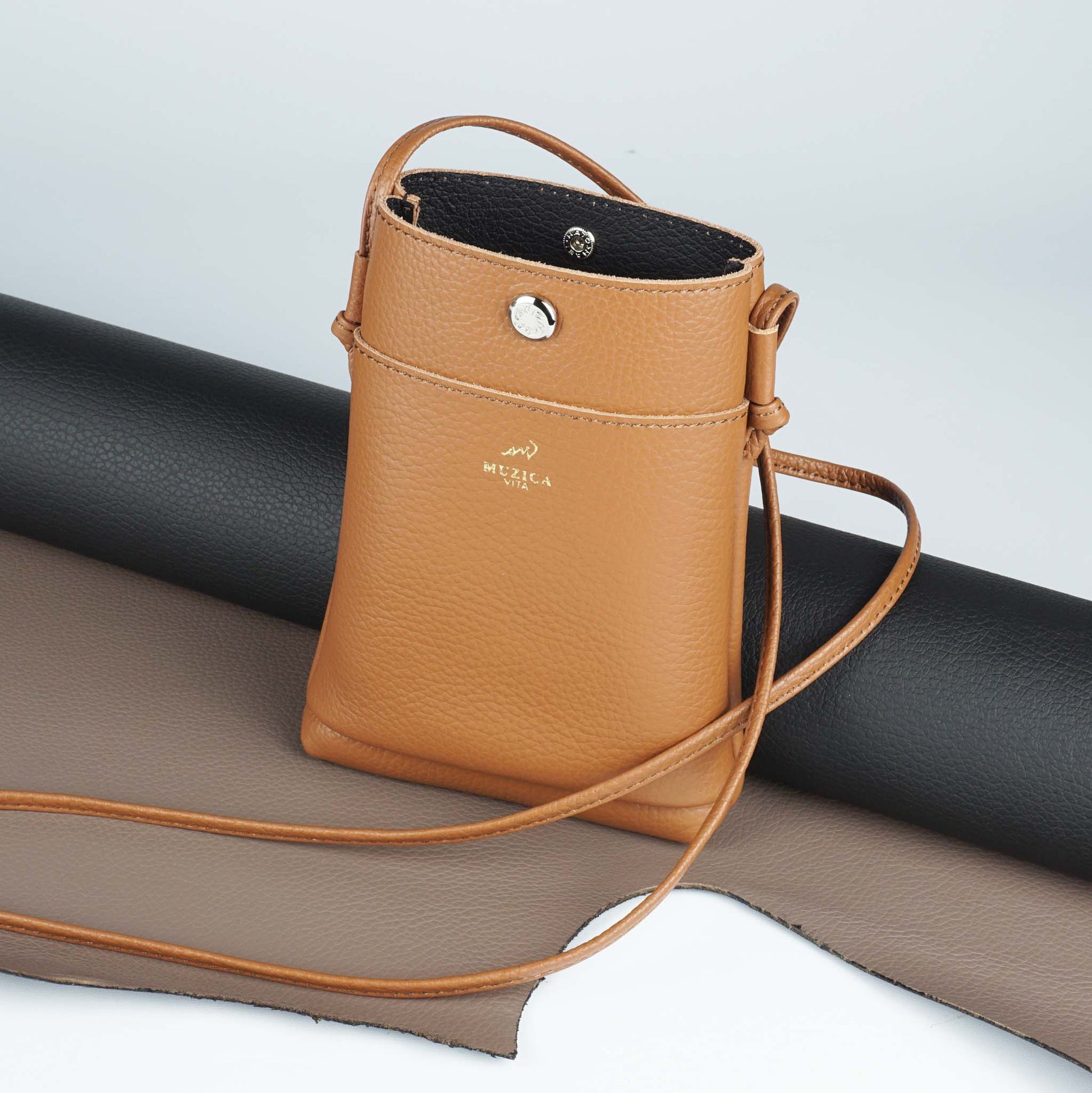 Products made with Italian double face leather Torello Double