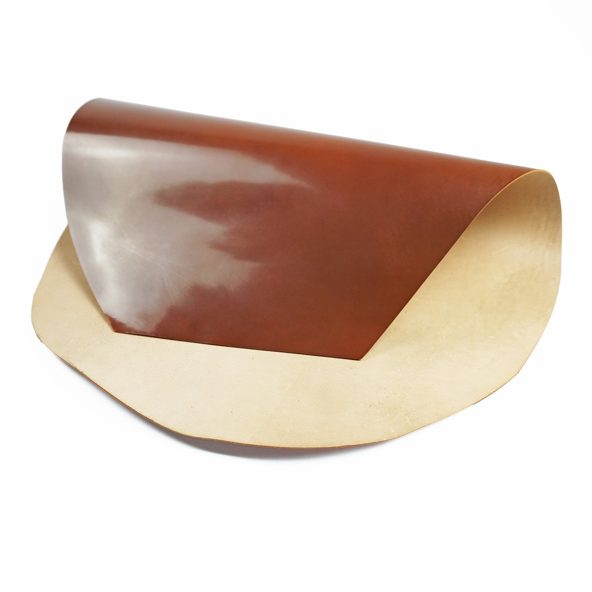 Rocado shell cordovan Classic finish color Cognac flipped