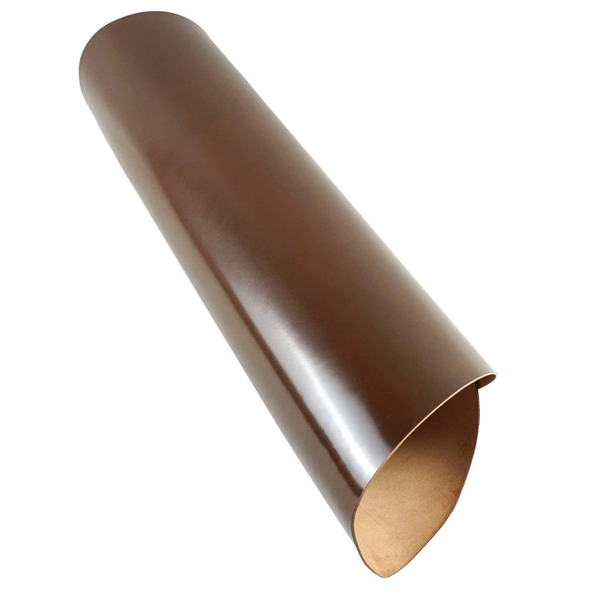 Rocado shell cordovan Classic finish color Medium Brown rolled