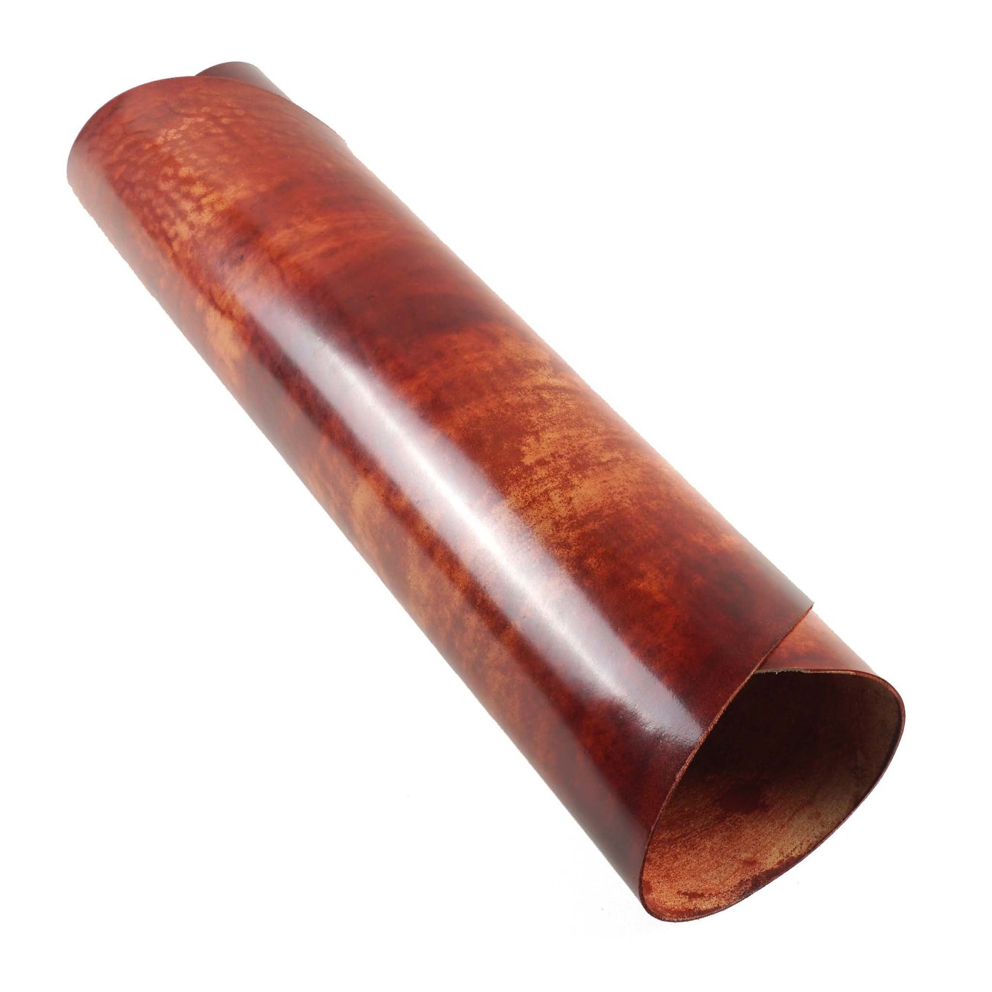 Rocado shell cordovan Marbled finish color Red rolled