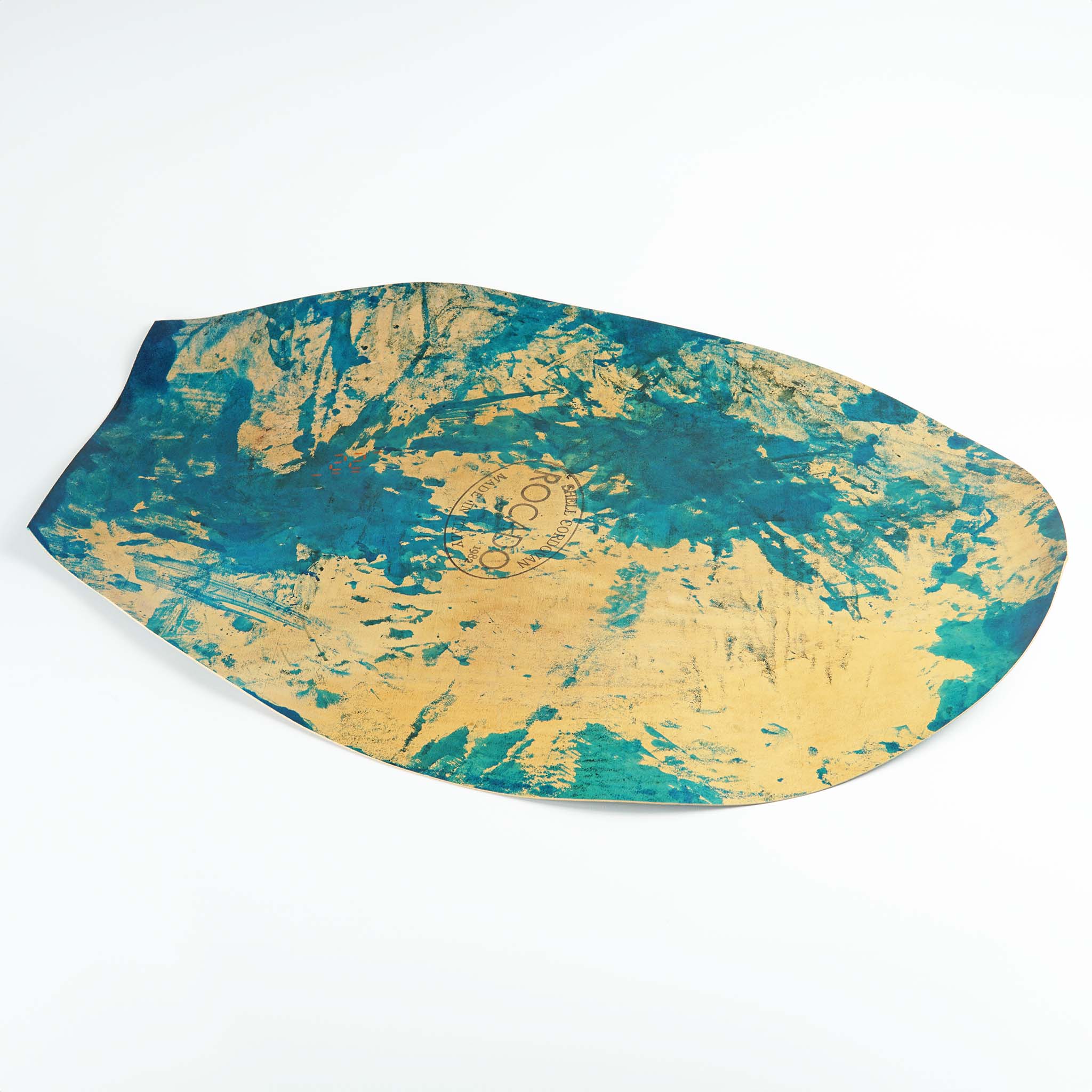 MARBLED / TURCHESE (TURQUOISE) / ランク A / 大きさ 26 ds / 0.26 m2 / 2.8 sqf –  Rocado Cordovan Gallery by Ishii