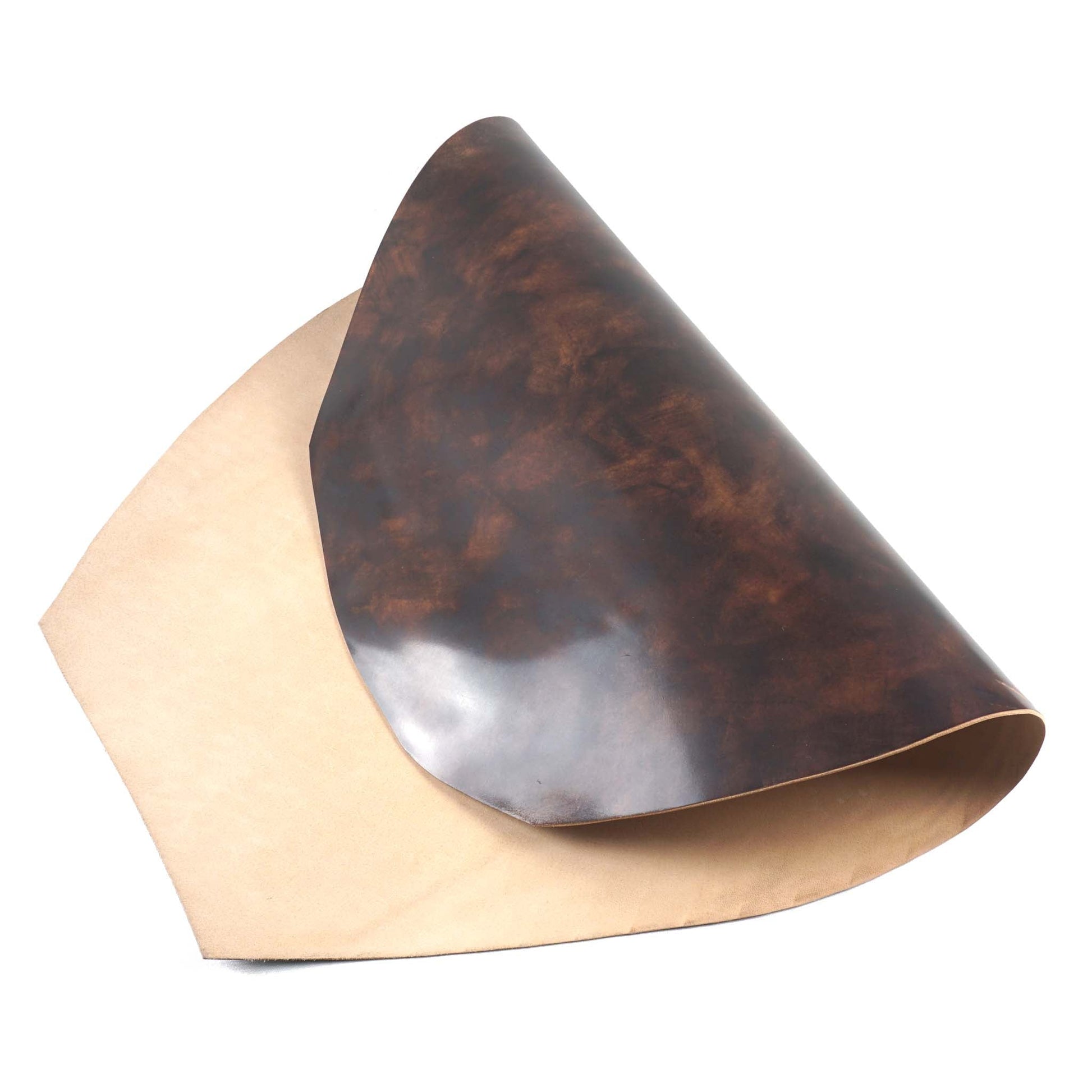Rocado shell cordovan Museum finish color Brown flipped